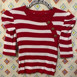Zara red and white stripes